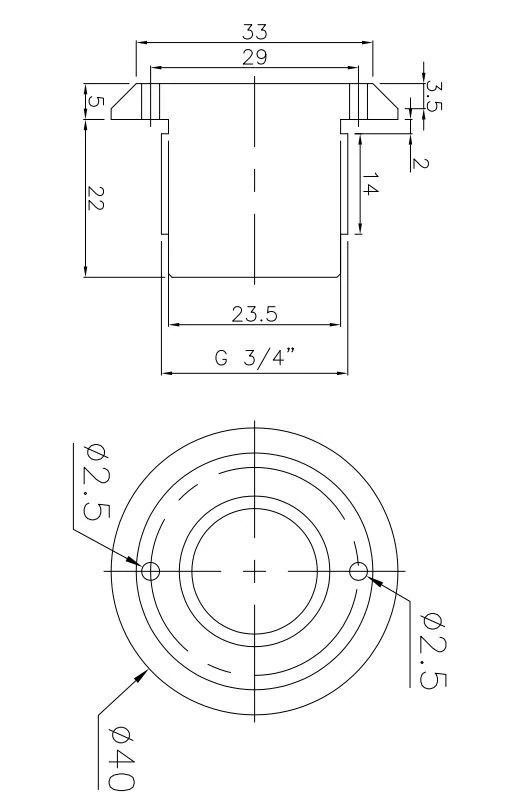 Пьезокнопка сенсорная G3/4