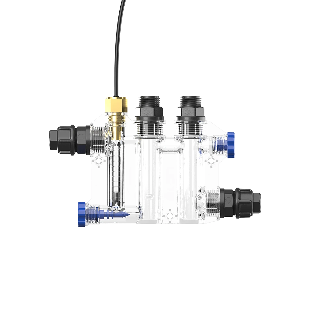 Пробоотборная ячейка с регулятором потока PRO в сборе (датчик t, 2 держ. электрода, 2 фитинга,1заг.)