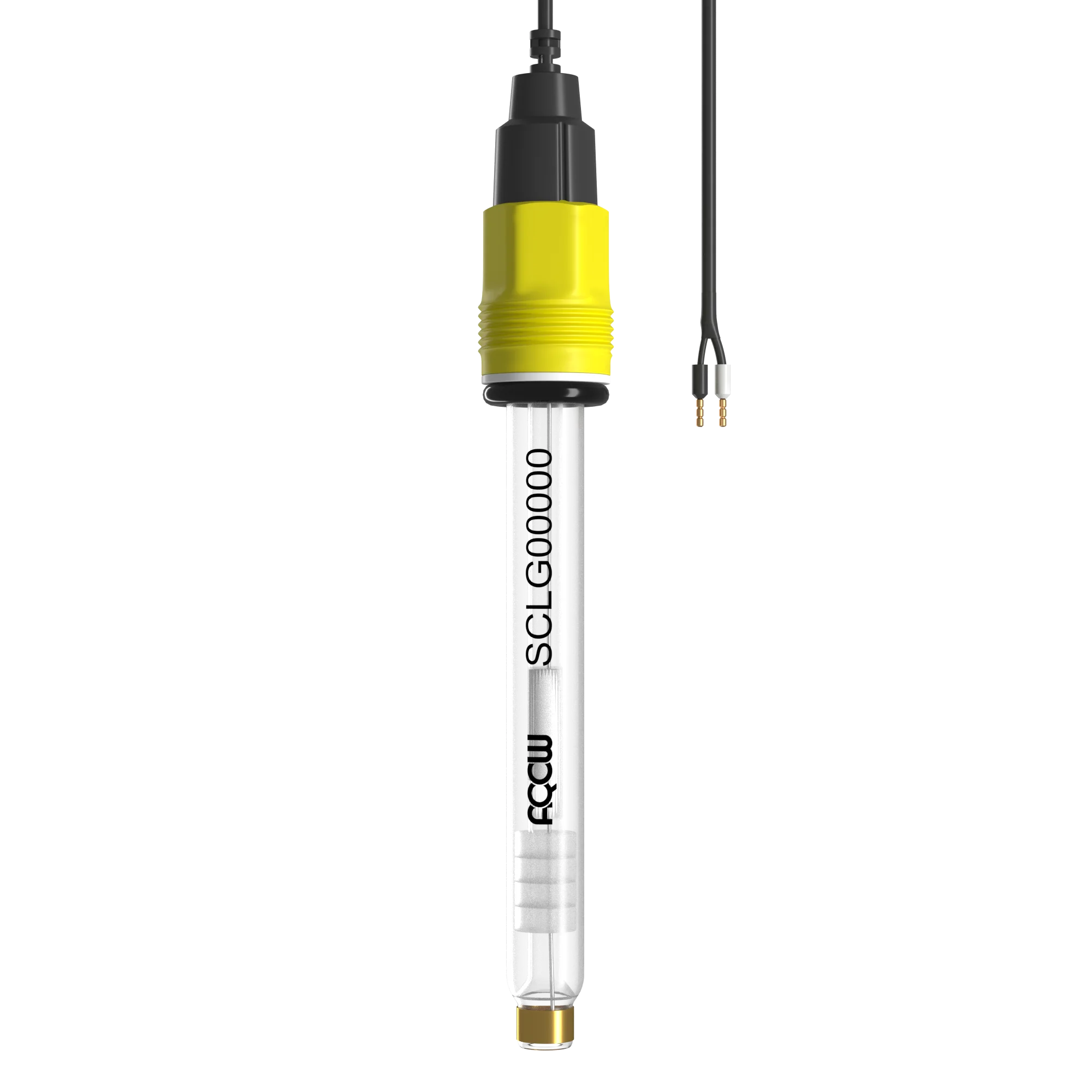 Стеклянный датчик-электрод Cl Ø12мм с кабелем 3м S7-зажимной контакт AQOW, фото 1