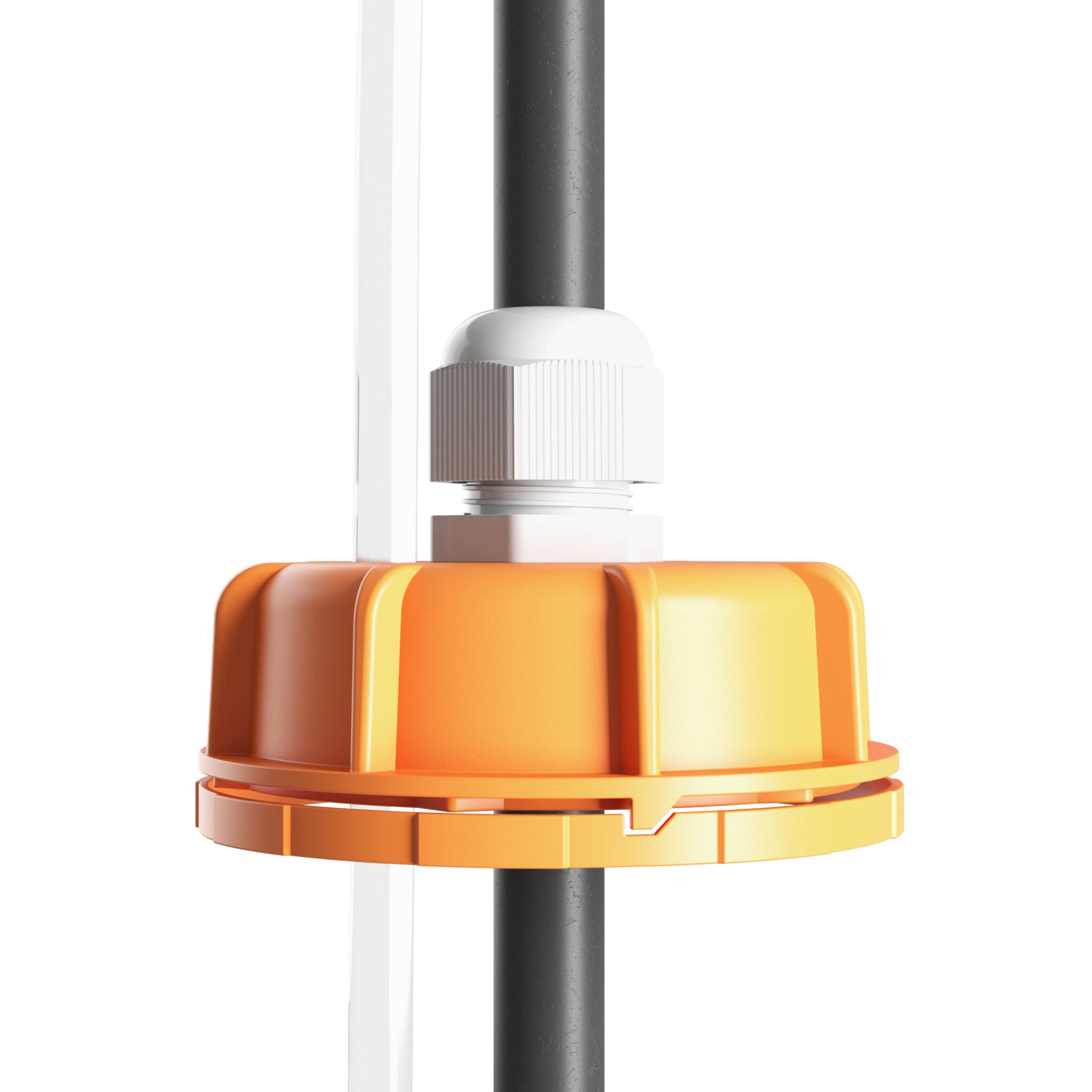 Заборный узел химреагентов на жесткой стойке с датчиком уровня (ПВХ стойка 0.5м, кабель 2м), фото 3