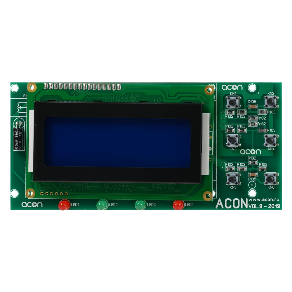 Экран 4 строчный (синий), фото 1