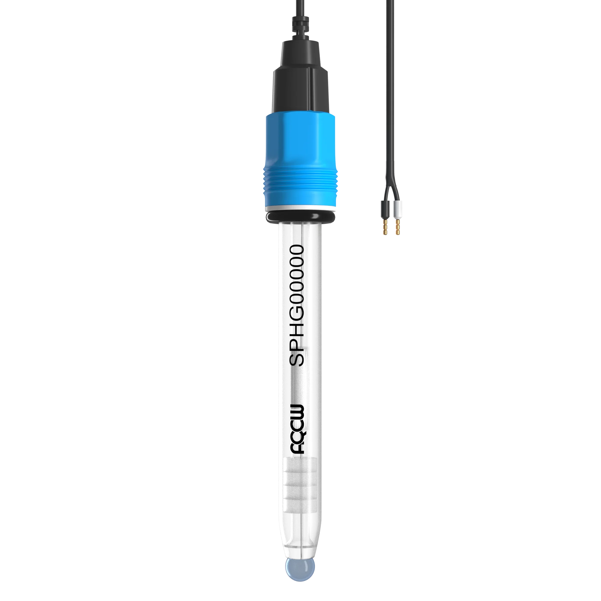 Стеклянный датчик-электрод pH Ø12мм с кабелем 3м S7-зажимной контакт AQOW