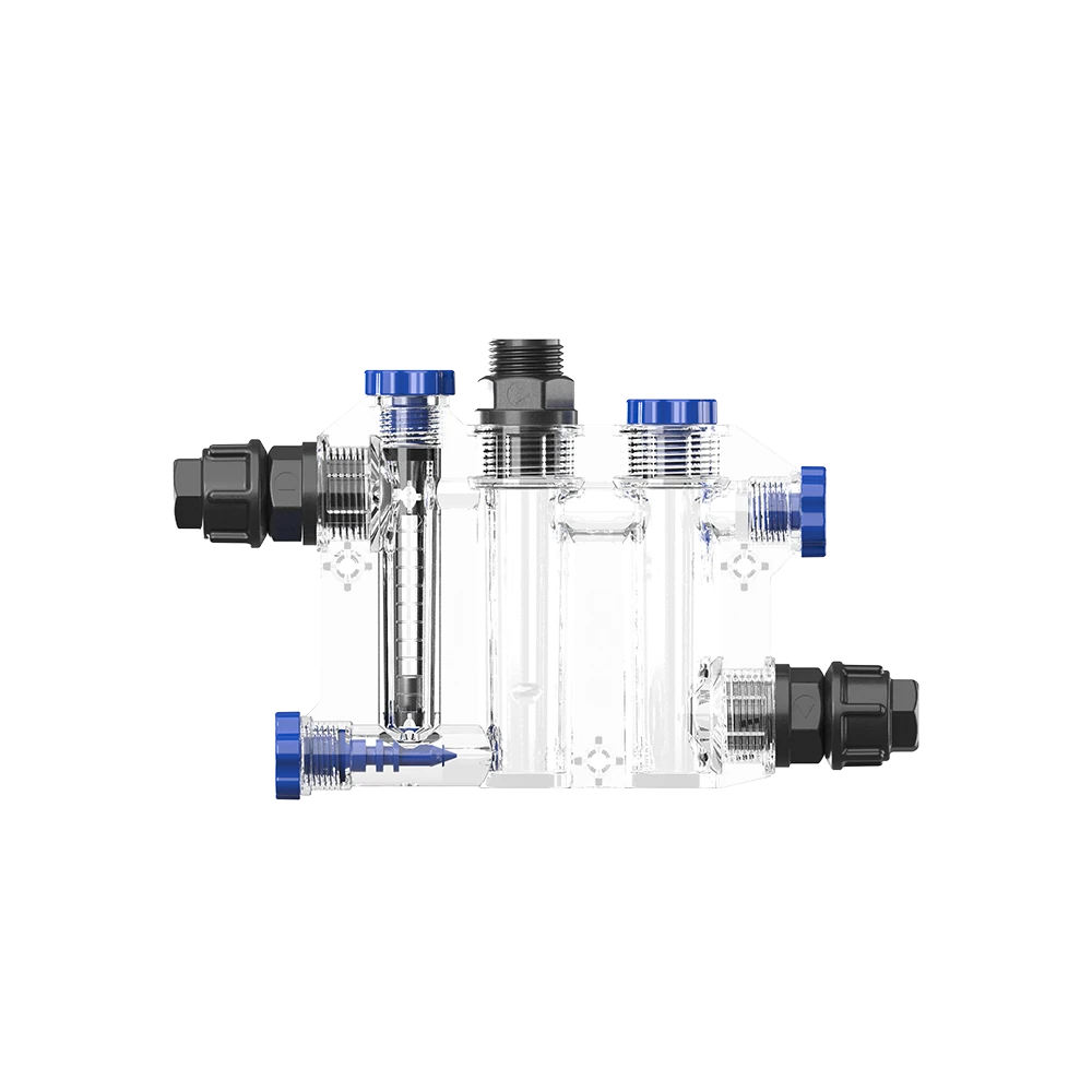 Пробоотборная ячейка с регулятором потока PRO с 2 заг. (1 держ.электрода,2 фитинга,1заг.), фото 2