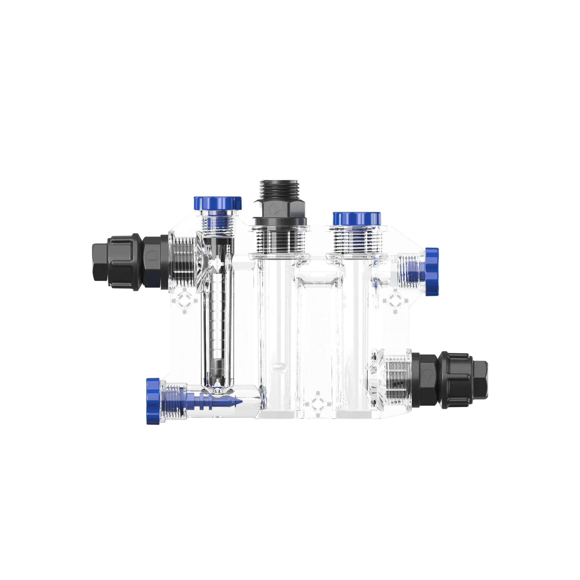 Пробоотборная ячейка с регулятором потока PRO с 2 заг. (1 держ.электрода,2 фитинга,1заг.), фото 1